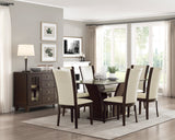 Daisy White/Dark Brown Side Chair