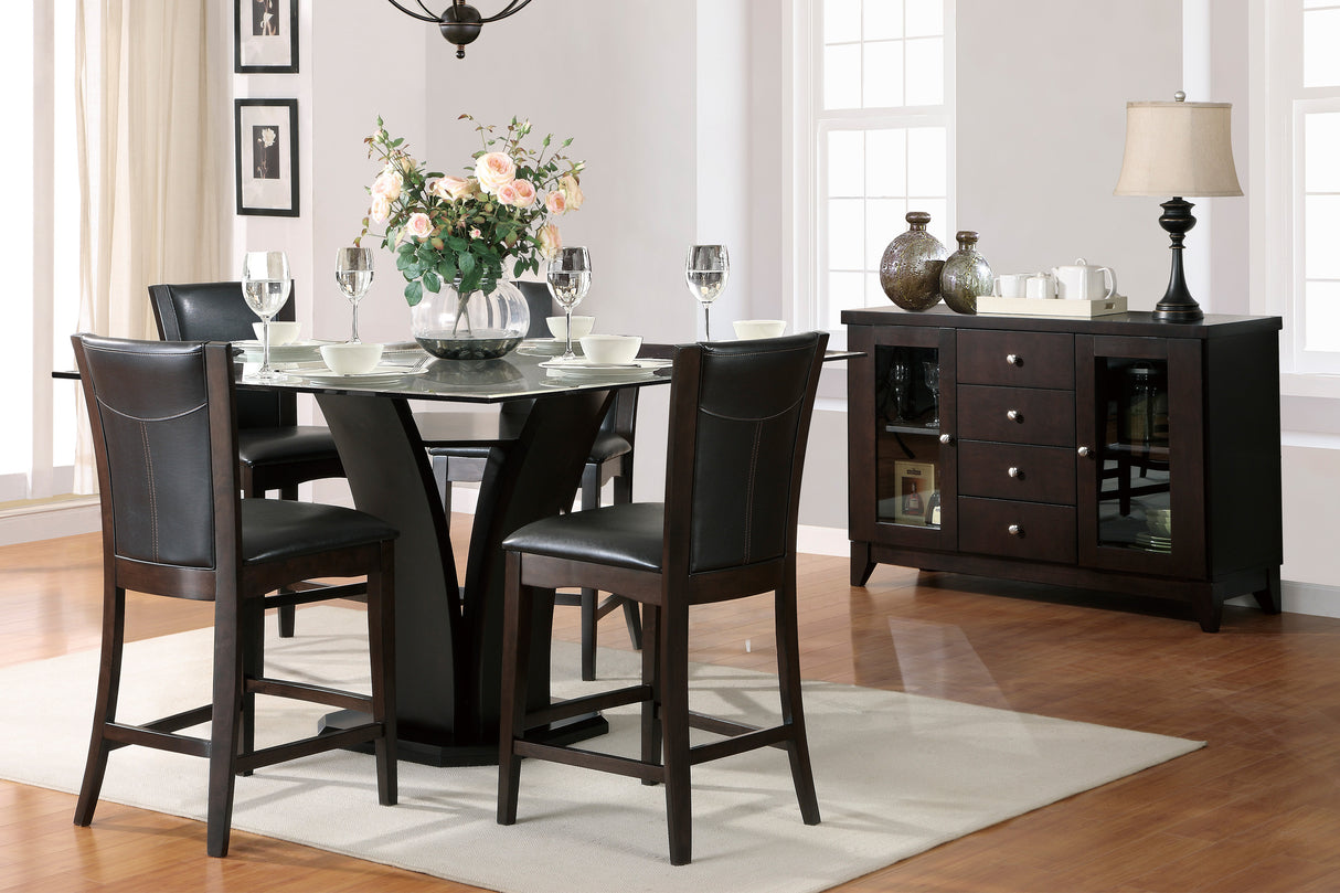 Daisy Dark Brown Counter Height Chair