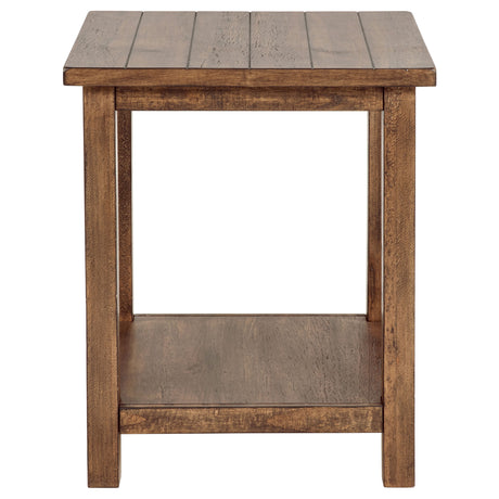 Payne 2-piece Coffee and End Table Set Distressed Brown