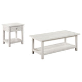Payne 2-piece Coffee and 1-drawer End Table Set White