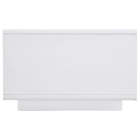 Paseo Rectangular Cocktail Coffee Table White High Gloss