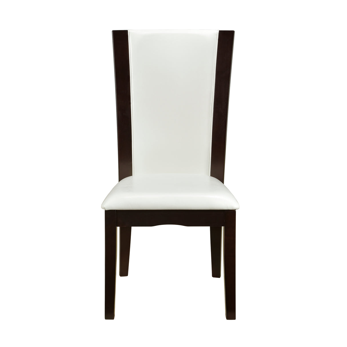 Daisy White/Dark Brown Side Chair