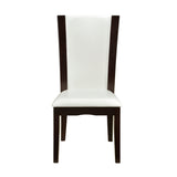 Daisy White/Dark Brown Side Chair