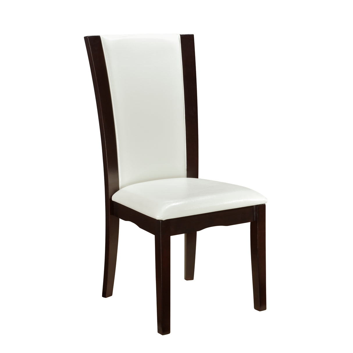 Daisy White/Dark Brown Side Chair