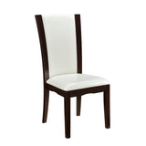 Daisy White/Dark Brown Side Chair