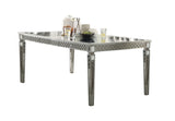 Kacela Mirrored & Champagne Finish Dining Table