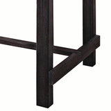 Yelena Marble Top & Weathered Espresso Finish Counter Height Table