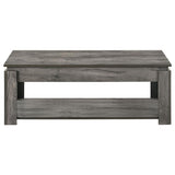 Donal 3-Piece Occasional Set With Open Shelves Weathered Grey