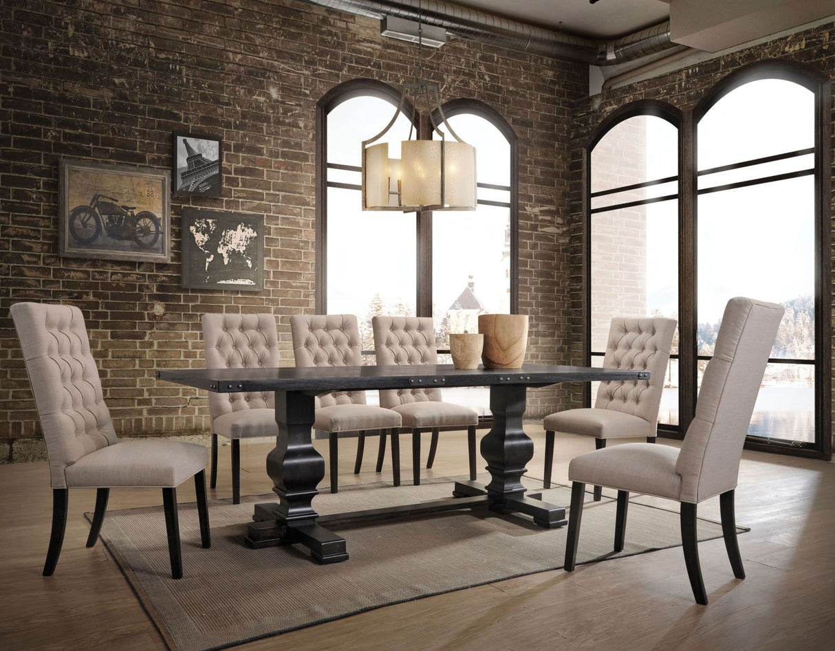 Morland Vintage Black Dining Room Set