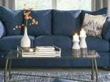 Darcy Blue Sofa And Recliner