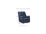 Darcy Blue Sofa And Recliner