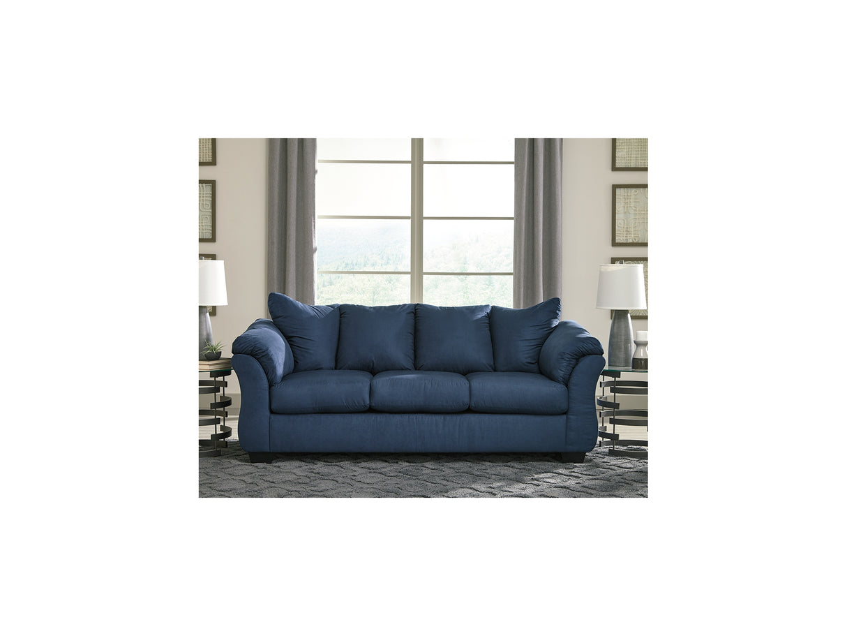 Darcy Blue Sofa And Recliner
