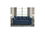 Darcy Blue Sofa And Recliner