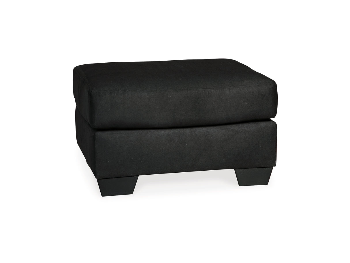 Darcy Black Chair And Ottoman