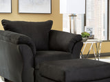Darcy Black Chair And Ottoman