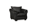 Darcy Black Chair And Ottoman