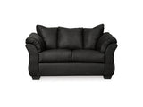 Darcy Black Sofa, Loveseat, Chair And Ottoman