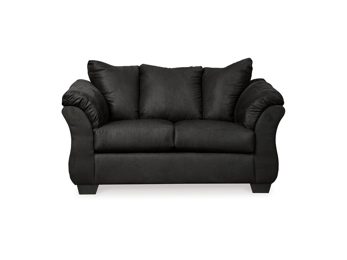 Darcy Black Sofa, Loveseat And Recliner