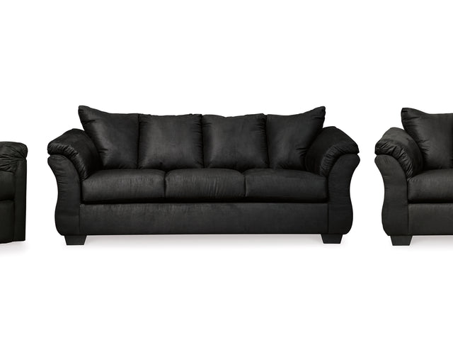 Darcy Black Sofa, Loveseat And Recliner