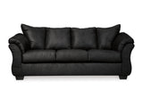 Darcy Black Sofa And Ottoman