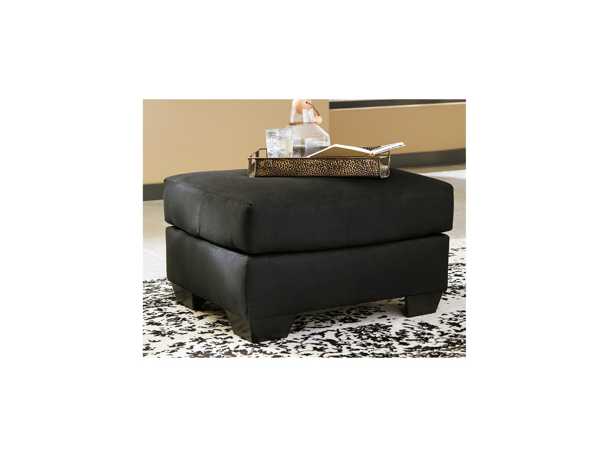 Darcy Black Sofa And Ottoman
