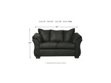 Darcy Black Sofa, Loveseat And Recliner