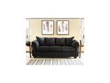 Darcy Black Sofa And Ottoman