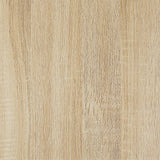 Pala Rectangular Coffee Table With Sled Base White High Gloss And Natural