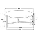 Tandi 3-piece Faux Marble Coffee and End Table Set White