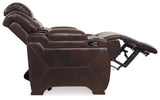 Warnerton Chocolate Reclining Living Room Set