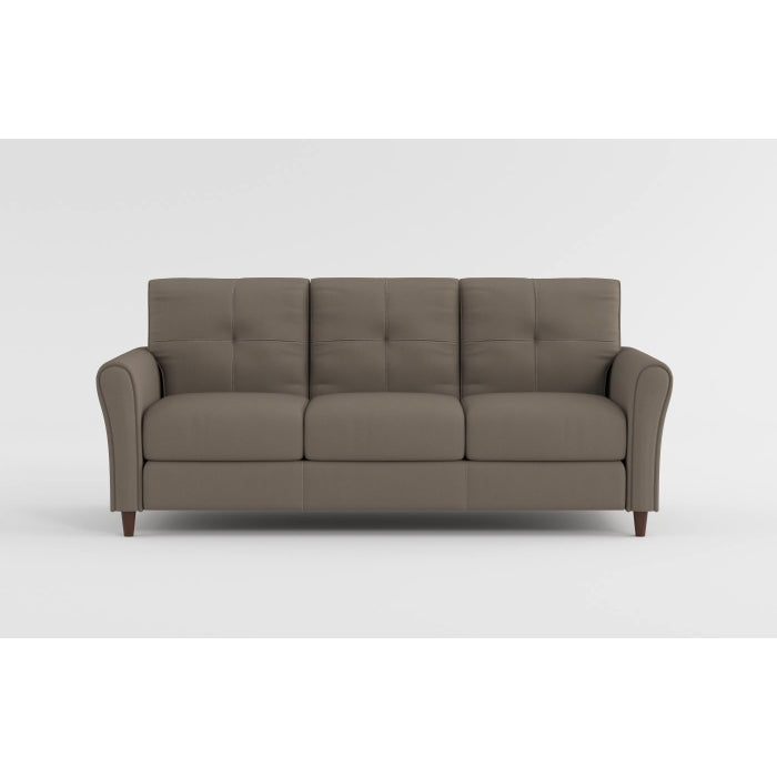 Dunleith Charcoal Gray Velvet Sofa