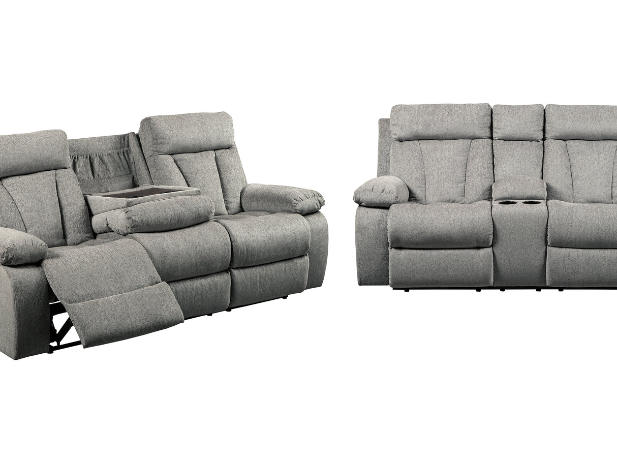 Mitchiner Fog Reclining Sofa And Loveseat