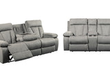 Mitchiner Fog Reclining Sofa And Loveseat