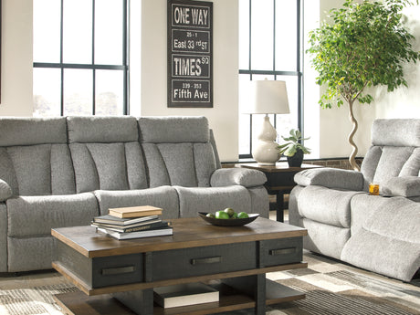 Mitchiner Fog Reclining Sofa And Loveseat