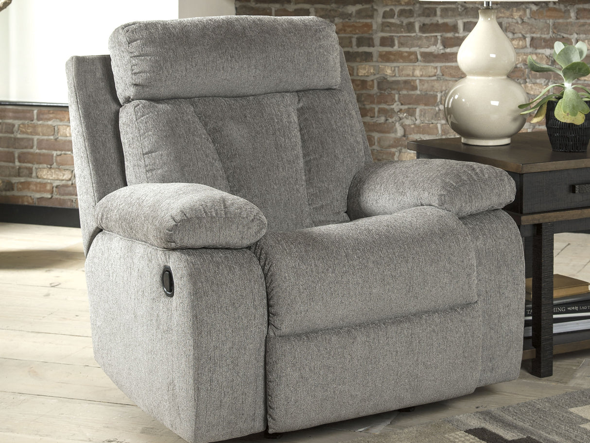 Mitchiner Fog Reclining Sofa With Recliner