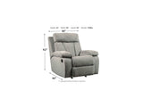 Mitchiner Fog Reclining Loveseat And Recliner