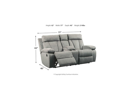Mitchiner Fog Reclining Sofa And Loveseat