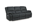 Draycoll Slate Power Reclining Sofa And Loveseat