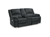 Draycoll Slate Power Reclining Sofa And Loveseat