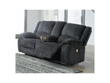 Draycoll Slate Power Reclining Sofa And Loveseat