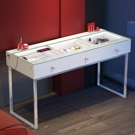Billie Vanity Desk - 3 Storage Drawers