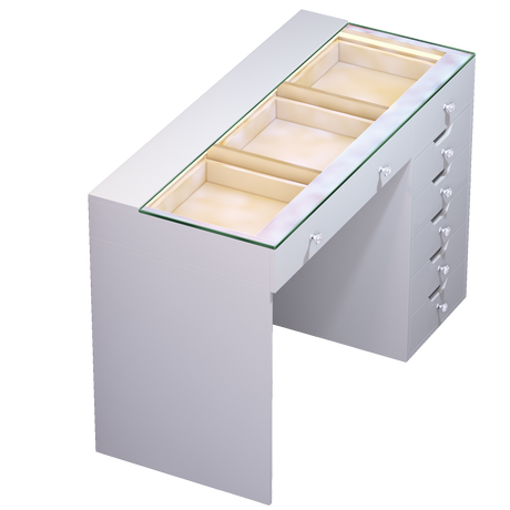 Diana Vanity Desk - 8 Storage Drawers