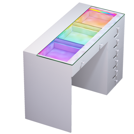 Diana Vanity Desk Pro- 8 Storage Drawers