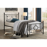 Morris Black Twin Metal Platform Bed
