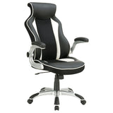 Dustin Adjustable Height Office Chair Black And Silver