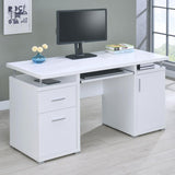Tracy 2-Drawer Computer Desk White