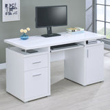 Tracy 2-Drawer Computer Desk White