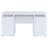 Tracy 2-Drawer Computer Desk White