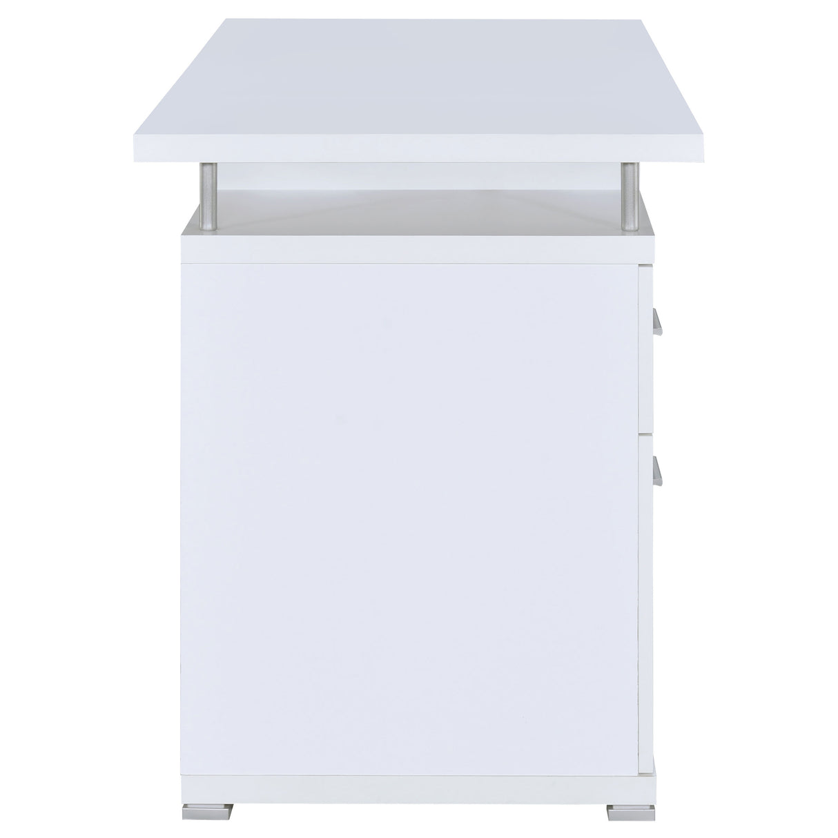 Tracy 2-Drawer Computer Desk White