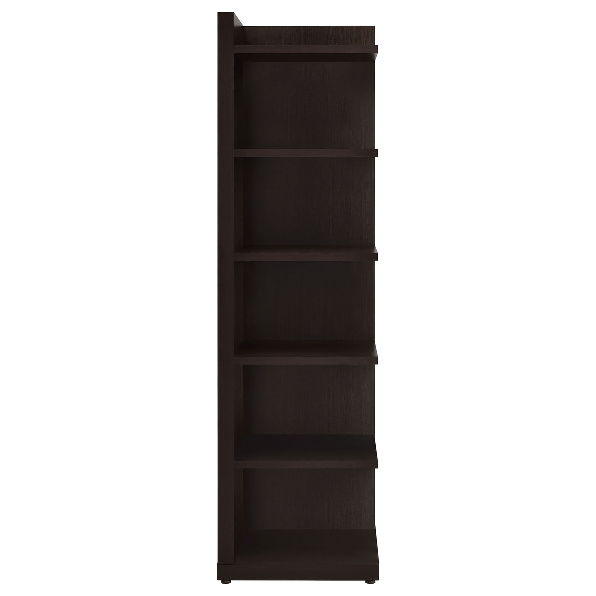 Pinckard 6-Tier Corner Bookcase Cappuccino